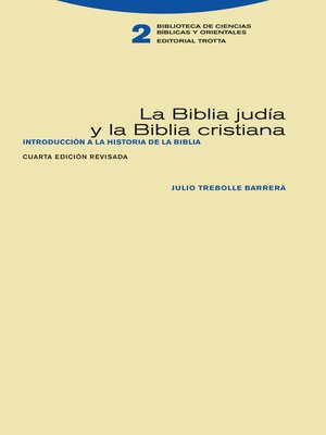 cover image of La Biblia judía y la Biblia cristiana